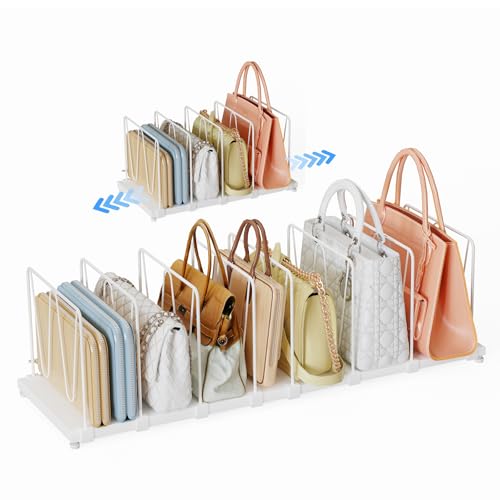 Extendable Purse Organizer with Adjustable Shelves