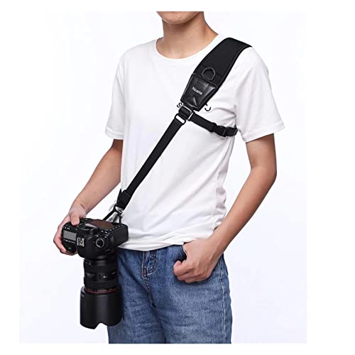 GANFANREN Correa del Cuello del Hombro de la cámara for SLR Accesorios de fotografía de cámara de liberación rápida DSLR Cinturón de Honda (Color : Black, Size : One Size) Cover