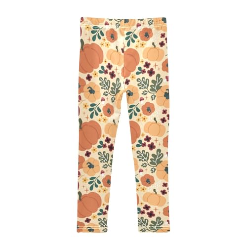 Handmade Fall Girls Leggings,Workout Leggings for Girls Toddler Athletic Leggings Size for 3-10T2