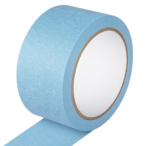 Image of Light Blue Painters Tape - 2 Inch Wide Sky Blue Masking Tape - Multi-Surface, Smart Adhesion, Indoor & Outdoor - Paint Tape for DIY, Labeling, Art, Car, General Purpose - 90FT Total