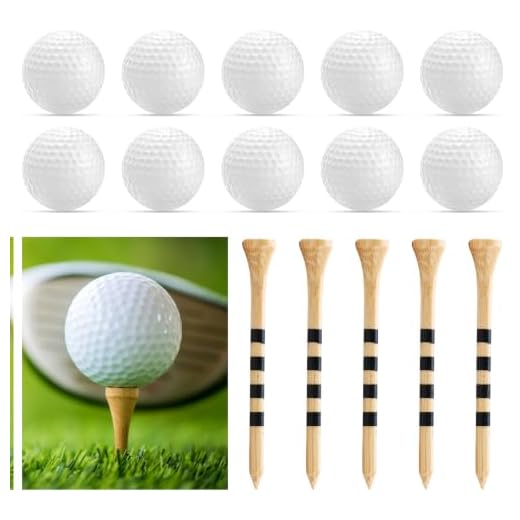 Feirdhoo Pack of 20 golf balls, training balls, golf practice balls, training balls, 42 mm with 5 x 83 mm golf nails, golf balls foam for indoor or outdoor training