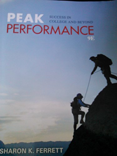 Peak Performance: Success in College and Beyond 1259297020 Book Cover