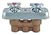 T&S Brass BF-0512 Big-Flow Mixing Faucet Escutcheon and 4-Arm Handles
