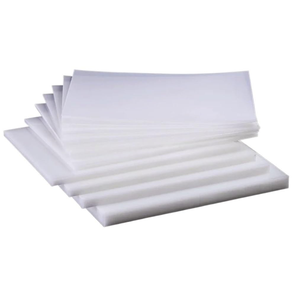Láminas de plástico blanco, Los PP blancos cubren el paquete de 3 tamaños múltiples la resistencia impacto for corte industrial(200x200x6mm)
