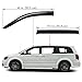 Lightronic Extra Durable Outside-Mount Auto Vent Window Visor, Fits 2008-2020 Dodge Grand Caravan, 2008-2016 Chrysler Town & Country, UV Protection Rain Guard, Original Wind Deflector, Smoke, 4-Pcs