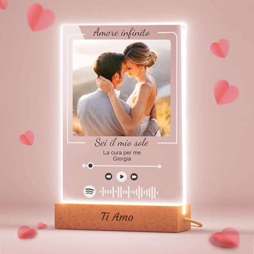 Dacl'Art - Targa Spotify Personalizzata, IDEA REGALO SAN VALENTINO -