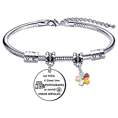 Lumengqi Llavero Regalos de Hombres, Mujeres, Colegios, Familia, Jóvenes y Adolescentes: "Incluso un viaje de mil millas comienza con un solo paso" Regalos de inspiración, 12, L