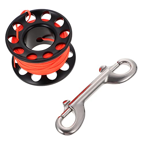 Yardwe 1set Underwater Diving Spool Reel Lightweight Finger Reel Snap for Snorkeling and Diving Easy to Operate for Outdoor Activities