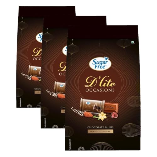 Image of Sugar Free D'Lite Chocolate Minis Gift Pack, 150g (Pack of 3)