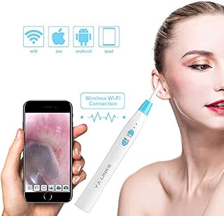Digital Otoscope,VAlinks 2019 New Upgrade 3.9mm Ultra-Thin WiFi HD Ear Inspection Camera, Ear