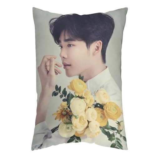 イ・ジョンソク3 抱き枕カバー 長方形 等身大クッションカバー 両面プリント 気持ちいい 安眠 隠しファスナー式 伸縮性 着脱簡単 肌触り良い 柔らかい 四季兼用 ベッド飾り 16 "x24 "