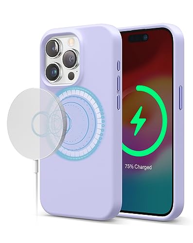 �yelago�z iPhone15Pro �Ή� �P�[�X MagSafe �Ή� �V���R�� �ϏՌ��P�[�X ��G�� �T���T�� �� �w�� �h�~ �ϏՌ� �}�O�Z�[�t �X�}�z�P�[�X [ Apple iPhone15 Pro �A�C�t�H��15 �v�� �Ή� �g�уP�[�X ] i