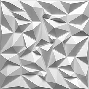 Eurodeco D101 Weiß 3D-Wandpaneele 20 Stück