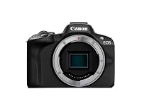 Canon EOS R50 Systemkamera + RF-S 18-150mm is STM Objektiv - Spiegellose Kamera (Digitalkamera mit Autofokus + Motiverkennung für Augen Tiere Fahrzeuge, 4k Videokamera, 15 Bilder pro Sekunde) schwarz – Ansicht 3