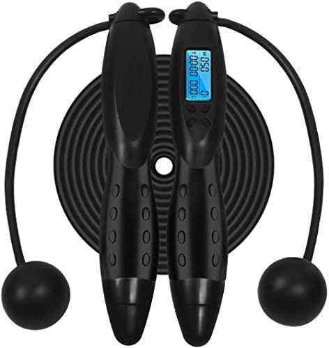 Digital Smart Jump Rope, Number Counting Jump Rope, Fitness Sport Skipping Ropes with Sound Reminder, Backlit Screen, Weight Setting and Calories Counter, Adjustable for Adult and Children