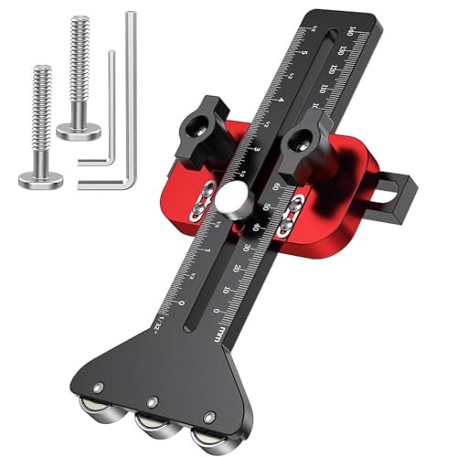 薄型リップガイド - 調節可能なプランナーガイド アルミニウム合金 テーブルソージグ | 木工用テーブルソーアクセサリー フェンス切削工具 3/8x3/4インチ Uスロット用