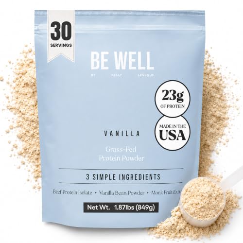 Be Well by Kelly Grass Fed Vanilla Protein Powder Organic