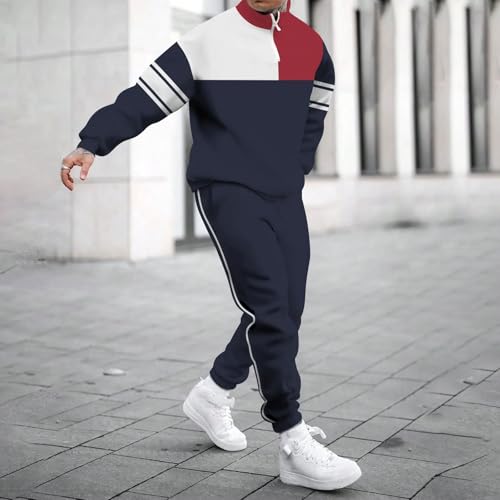 Ensemble homme sweat à capuche et motif géométrique classique imprimé 3D - 3