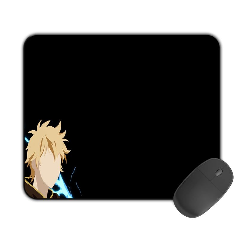Image of Printed Design Mouse Pad Luck Illustration (200MM X 240 X 3MM) Enhance Gaming and Work Performance Comfortable and Precise Non-Slip Water Proof Black Clover Mouse Pad.
