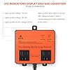 Washing Machine Surge Protector, Ortis Double Outlet Voltage Protector for Home Appliances with Time Delay, Protects Against Brownout, Spike, Instant Surge All Voltage Abnormalities, Orange