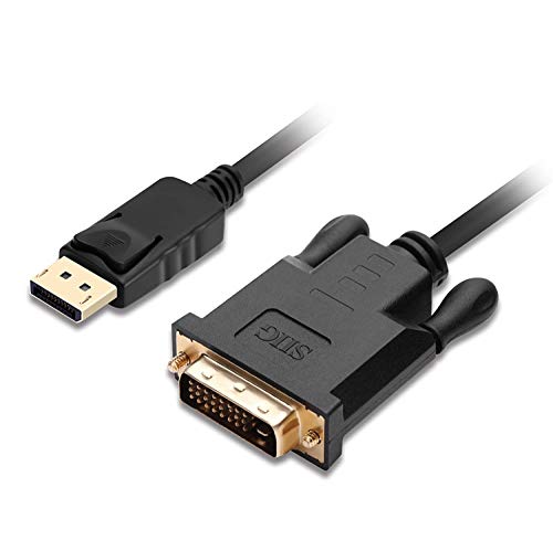 Cable DisplayPort a DVI para usar monitor antiguo en PC moderno DP a DVI 1080p de 6 pies
