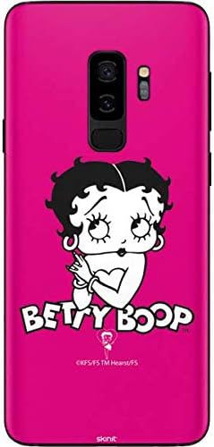 Skinit Decal Phone Skin compatible with Samsung Galaxy S9 Plus - Officially Licensed Betty Boop Betty Boop Pink Background Design
