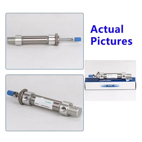 Cylindre pneumatique MA acier inox double effet pour automatisation compacte