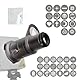 Mini Optical Snoot Gobos Zubehör, Spotlight Shape Snoot kompatibel mit GodoxA ML100BI, ML100R, Nanlitee FC-60B, FC-120B ZY Molus X100, CX100 mit 33Gobos