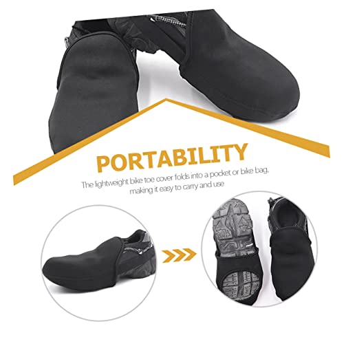 Cubiertas para zapatos de ciclismo BESPORTBLE, 4 pares, para invierno, cálidas, cortaviento y resistentes al agua, para hombre y mujer miniatura 6