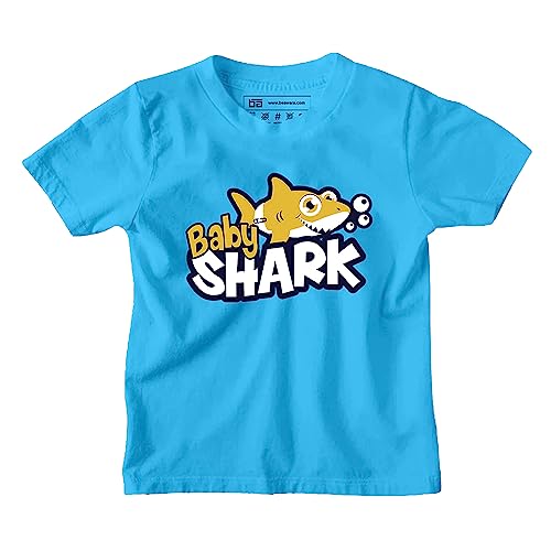 Image of Be Awara Round Neck Half Sleeves 100% Cotton Printed T-Shirt Kids, Comfortable Tshirts for Kids with Cool Prints, Everyday Casual Wear for Boys & Girls, Unisex