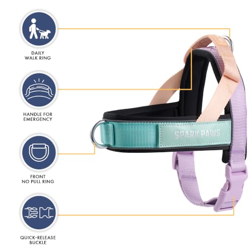 Image of Spark Paws No Pull Front Clip Dog Harness - Easy On, Padded and Lightweight