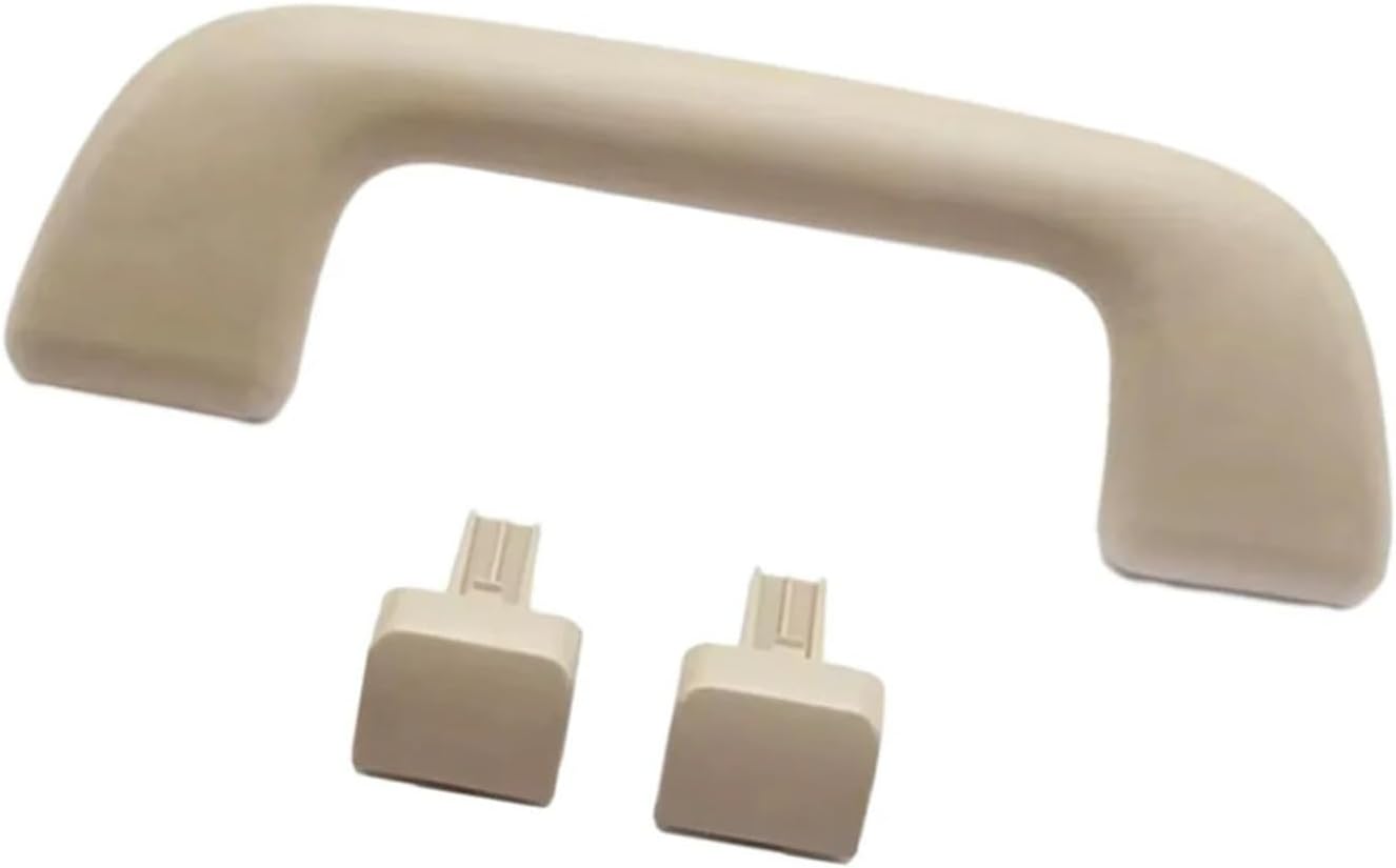 Fit for Toyota Land Cruiser/Prado 2003-2009 Rear Inner Back Door Handle Ivory Assist Grip with 2 Latch 74612-13010-A0(Beige)