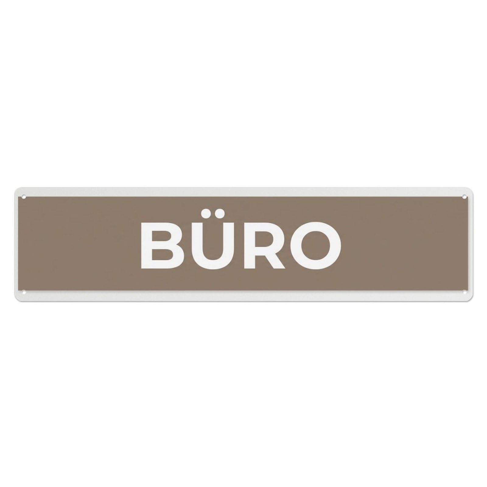 Buero Office Workspace Area Metal Tin Sign