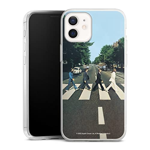 DeinDesign Coque Slim Compatible avec Apple iPhone 12 Mini Coque Ultra Fine Coque en Silicone Ultra Fine Abbey Road The Beatles Musique - Les Beatles, Paul McCartney, John Lennon, RIngo Starr, George Harrison DeinDesign Coque Slim Compatible avec Apple iPhone 12 Mini Coque Ultra Fine Coque en Silicone Ultra Fine Abbey Road The Beatles Musique