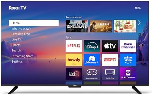 Roku Smart TV – 55-Inch Select Series 4K HDR RokuTV with Roku Enh...
