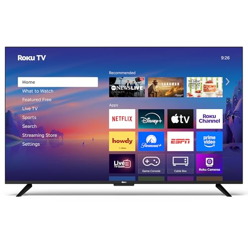 Roku Smart TV – 55-Inch Select Series 4K HDR RokuTV with Roku Enhanced Voice Remote, Brilliant 4K Picture, Automatic Brightness, & Seamless Streaming – Live Local News, Sports, Family Entertainment