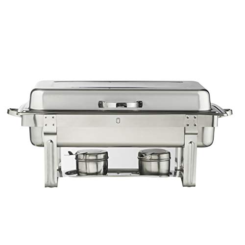 METRO Professional Speisenwärmer mit Scharnierdeckel | Chafing Dish 1/1 GN | Warmhaltebehälter | Rechaud | Buffet…