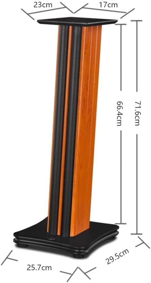 Speaker Stand,High-End Solid Wood Speaker Stands for Home Theater, Shock Absorbing Design, Sleek Aesthetic, Perfect for Audiophiles & Music Enthusiasts, Enhance Surround Sound Experience