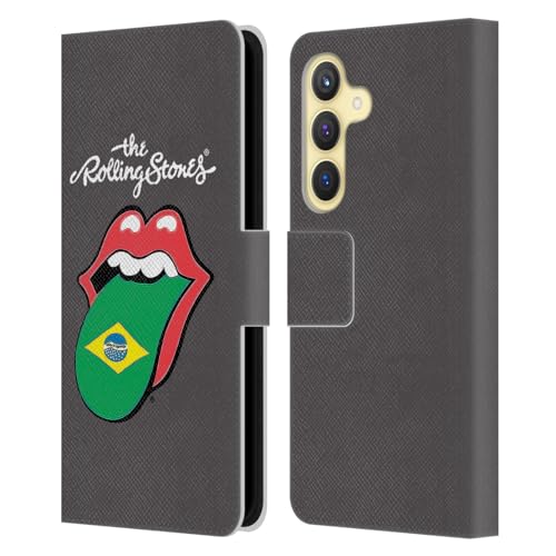 Funda de cuero Samsung S24 5G The Rolling Stones Brasil de libro