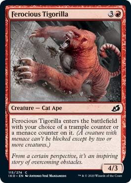 Magic: The Gathering - Ferocious Tigorilla - Foil - Ikoria: Lair of Behemoths