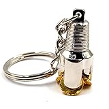 Ya.x Key Pendant Can Turn Three Cone Drill Bit, Christmas, Gift for 100 years of oilfields Keyrings Key Holder Gifts Birthdays Anniversaries Christmas Valentine's Day (24mm diameter)