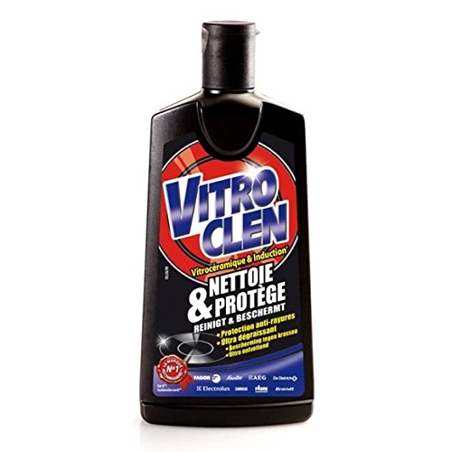 Vitroclen - 3 in 1, nettoyant crème vitrocéramique et à induction - Le flacon de 200ml - (pour la quantité plus que 1 nous vous remboursons le port supplémentaire)