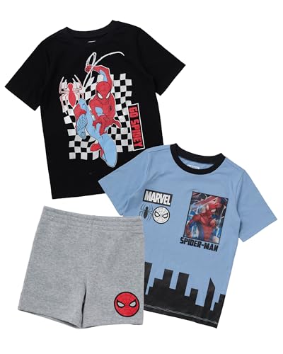 Image of Marvel Boys' Short Sleeve Crew Neck T-shirt and Shorts Set