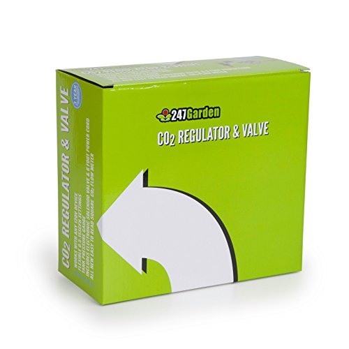 247Garden Co2 Regulator With Solenoid Valve 110V, Forged Brass Body, Nylon Washer, 4000 Psi Pressure Gauge, 0.5-15 Scfh Compatible For Indoor Gardening, Hydroponics, Beer Brewing #TOP5