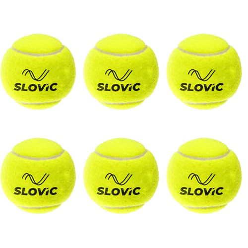 SLOVIC Cricket Balls for Home [Pack of 6] | Practice Tennis Ball Cricket | Lightweight & High-Bounce Rubber Cricket Balls | Ideal for Street Matches, Indoor & Outdoor Cricket, Green