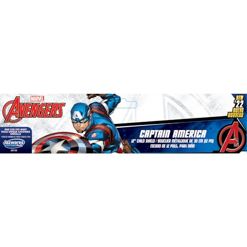 MARVEL Captain America Official Costume Accessory - Plastic Shield with Elastic Handles4