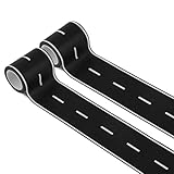 YINTRAX 2 Pack 32.8 ft Black Roadway Track Tape, Road Tape for Toy Cars, Sticks to Flat Surfaces, No Residue