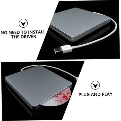 Lecteur DVD portable USB HOMSFOU boîtier robuste pour ordinateur de bureau - 4