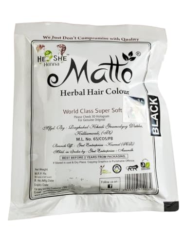 Image of HE SHE HENNA WHITE POUCH NATURAL BLACK 40 GM EACH (40 GM EACH (PACK OF 15), 15)