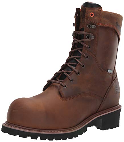 Timberland PRO Men's Buzzsaw 9" Composite Toe Waterproof Logger Industrial Boot, Brown, 11